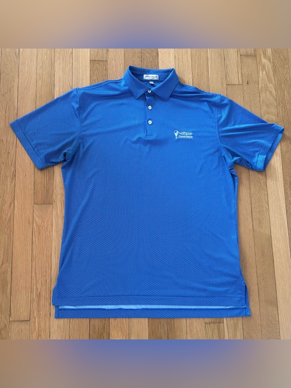 Peter Millar Wade Golf Polo Men's Medium Blue Valspar Championship Shirt